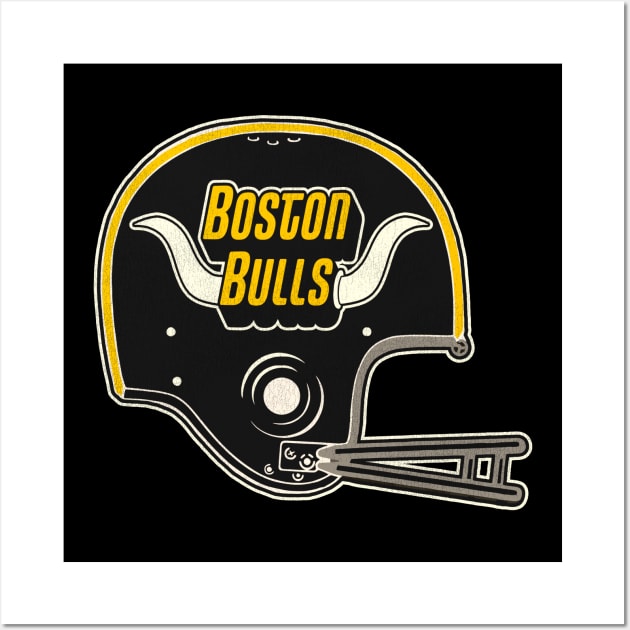 Defunct Boston Bulls Football Team Helmet Wall Art by Defunctland